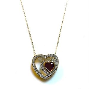 Sterling Silver Heart Shaped Necklace
